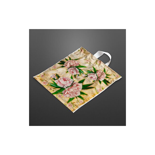 Plastová taška s ušami Pivónie 400 x 460 / 0.045 mm voľné