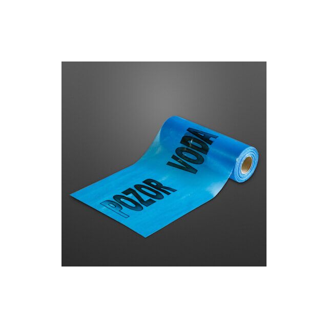 Výstražná fólia modrá + voda 300 x 0.040 mm 50 m