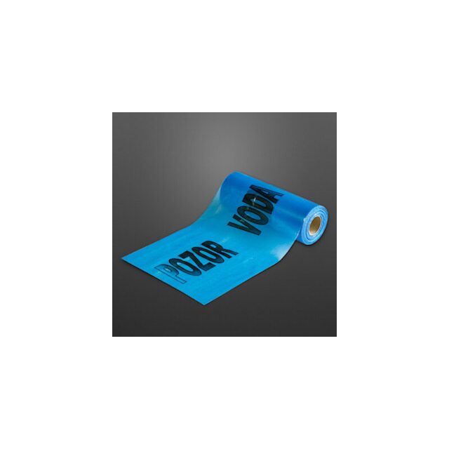Výstražná fólia modrá + voda 300 x 0.040 mm 250 m