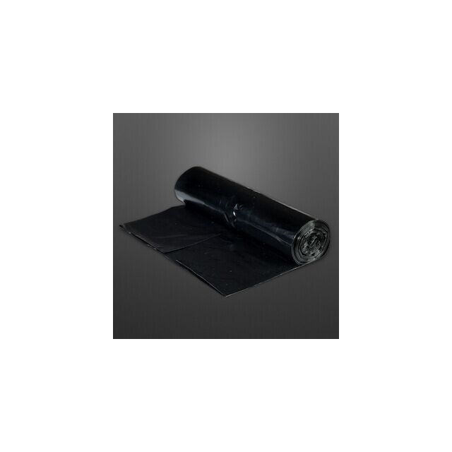 Plastové vrecia LDPE 220 litrov čierne 1000 x 1200 / 0.040 mm / Typ 60 rolka 10 ks