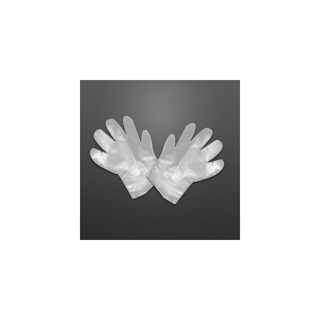 Mikroténové rukavice číre zväzok 100 ks