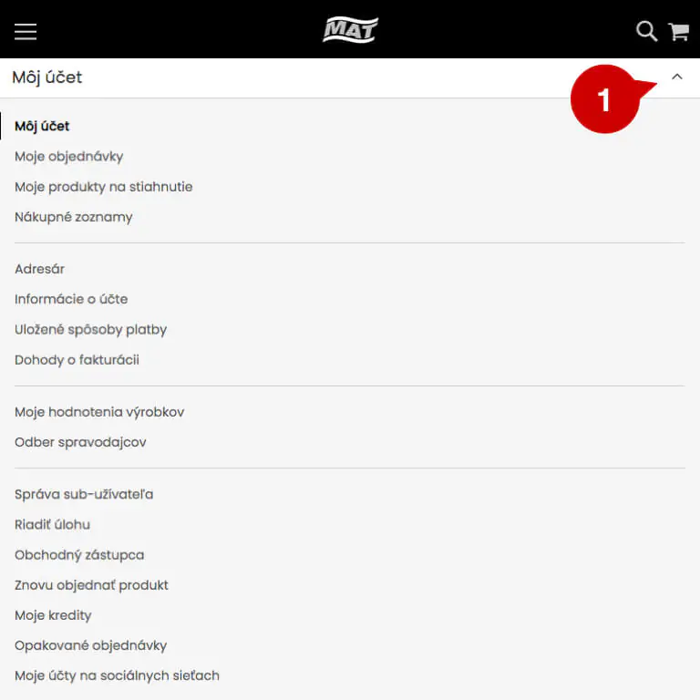 Ako sa zaregistrovať a vytvoriť zákaznícky účet v eshope MAT-obaly