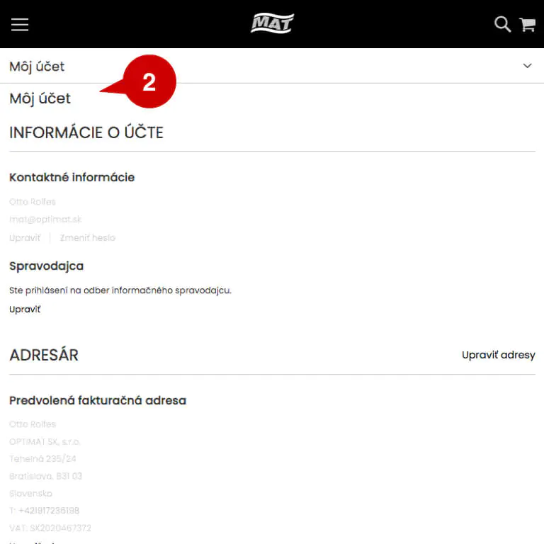 Firemný zákaznícky účet v eshope MAT-obaly pomáha šetriť čas a peniaze pri nákupe