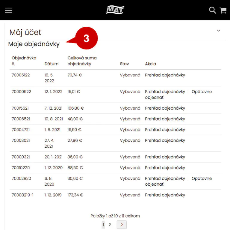 Firemný zákaznícky účet v eshope MAT-obaly pomáha šetriť čas a peniaze pri nákupe