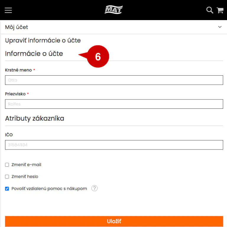 Firemný zákaznícky účet v eshope MAT-obaly pomáha šetriť čas a peniaze pri nákupe