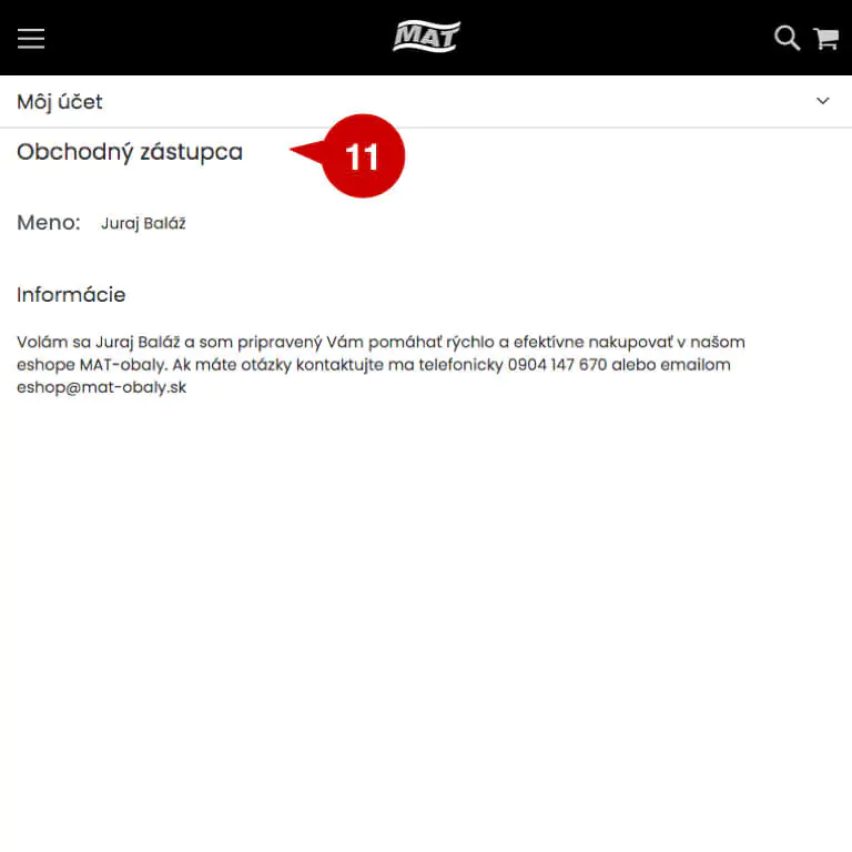 Firemný zákaznícky účet v eshope MAT-obaly pomáha šetriť čas a peniaze pri nákupe