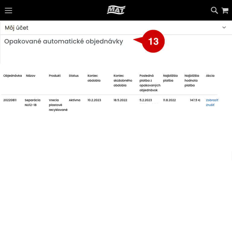 Firemný zákaznícky účet v eshope MAT-obaly pomáha šetriť čas a peniaze pri nákupe