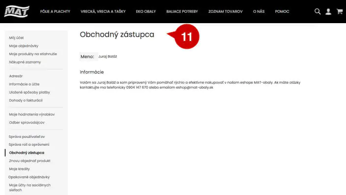 Firemný zákaznícky účet v eshope MAT-obaly pomáha šetriť čas a peniaze pri nákupe