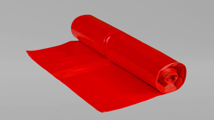 Červené vrecia používajte na separovanie kovového odpadu a elektro-odpadu | MAT-obaly
